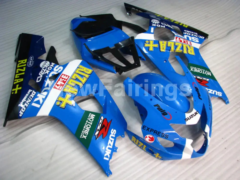 Blue and White Black Rizla - GSX-R750 04-05 Fairing Kit