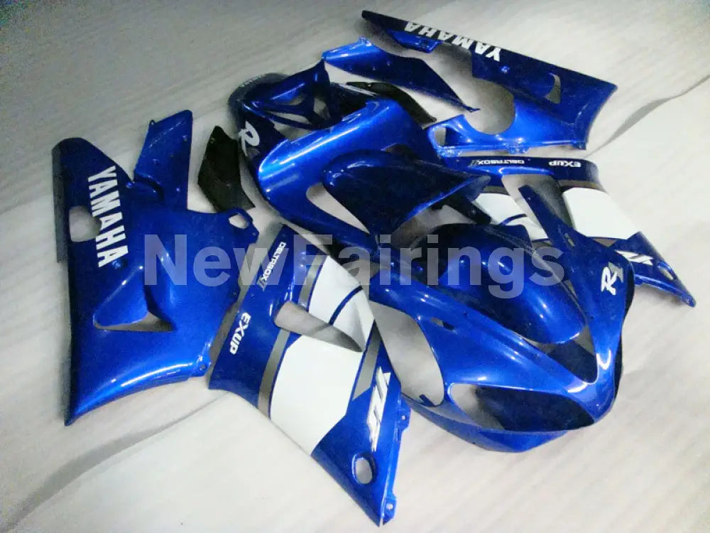 Blue and White Factory Style - YZF-R1 00-01 Fairing Kit