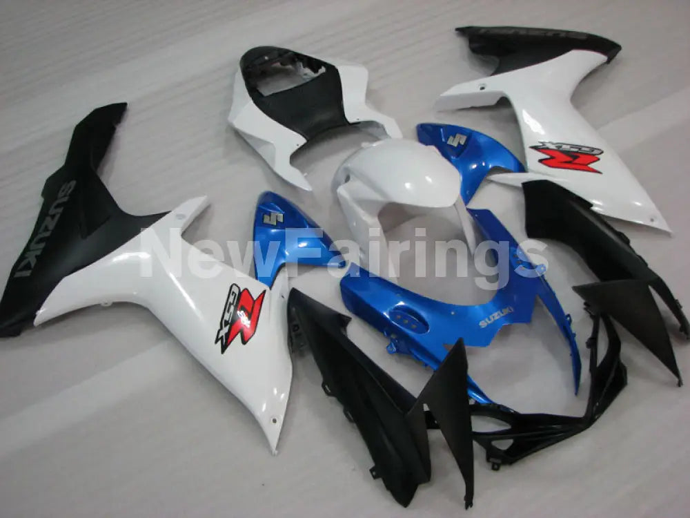 Blue and White Matte Black Factory Style - GSX-R750 11-24