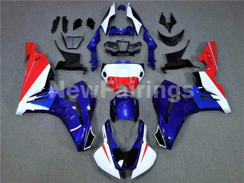 Blue and White Red Factory Style - CBR1000RR 20-24 Fairing