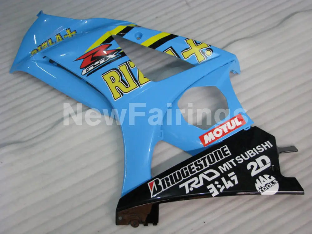 Blue Black and Yellow Rizla - GSX - R1000 07 - 08 Fairing