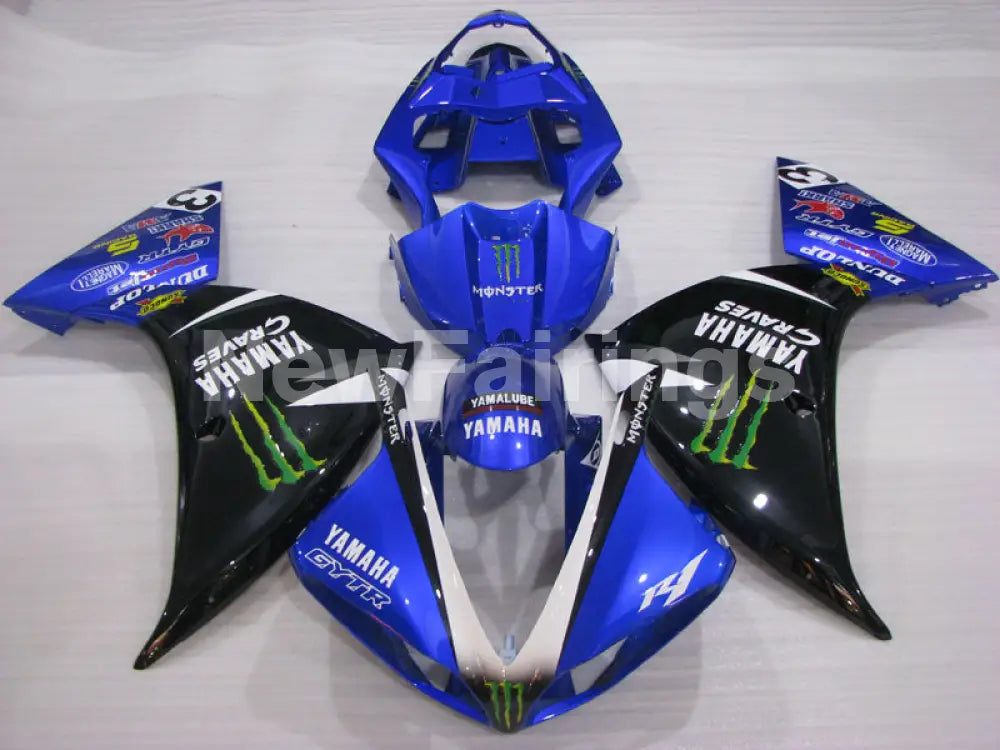 Blue Black Monster - YZF-R1 09-11 Fairing Kit - Vehicles &