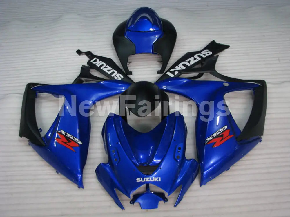 Blue and Matte Black Factory Style - GSX-R600 06-07 Fairing