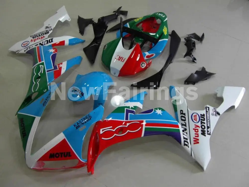 Blue and Red Green MOTUL - YZF-R1 04-06 Fairing Kit