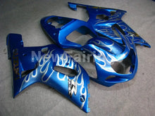 Load image into Gallery viewer, Blue and Silver Flame - GSX-R600 01-03 Fairing Kit -