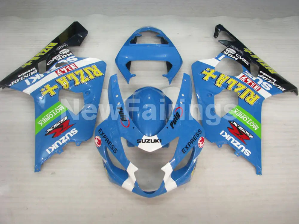 Blue White and Black Rizla - GSX-R600 04-05 Fairing Kit -