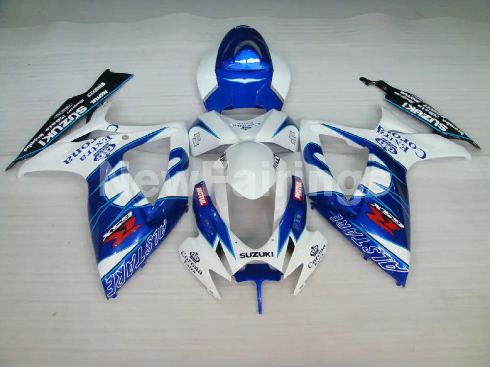 Blue White and Black Corona - GSX-R600 06-07 Fairing Kit -