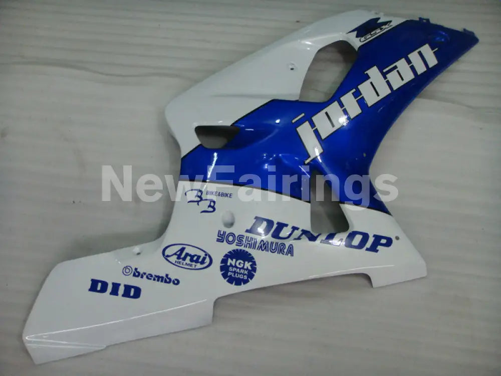 Blue and White Jordan - GSX-R600 01-03 Fairing Kit -