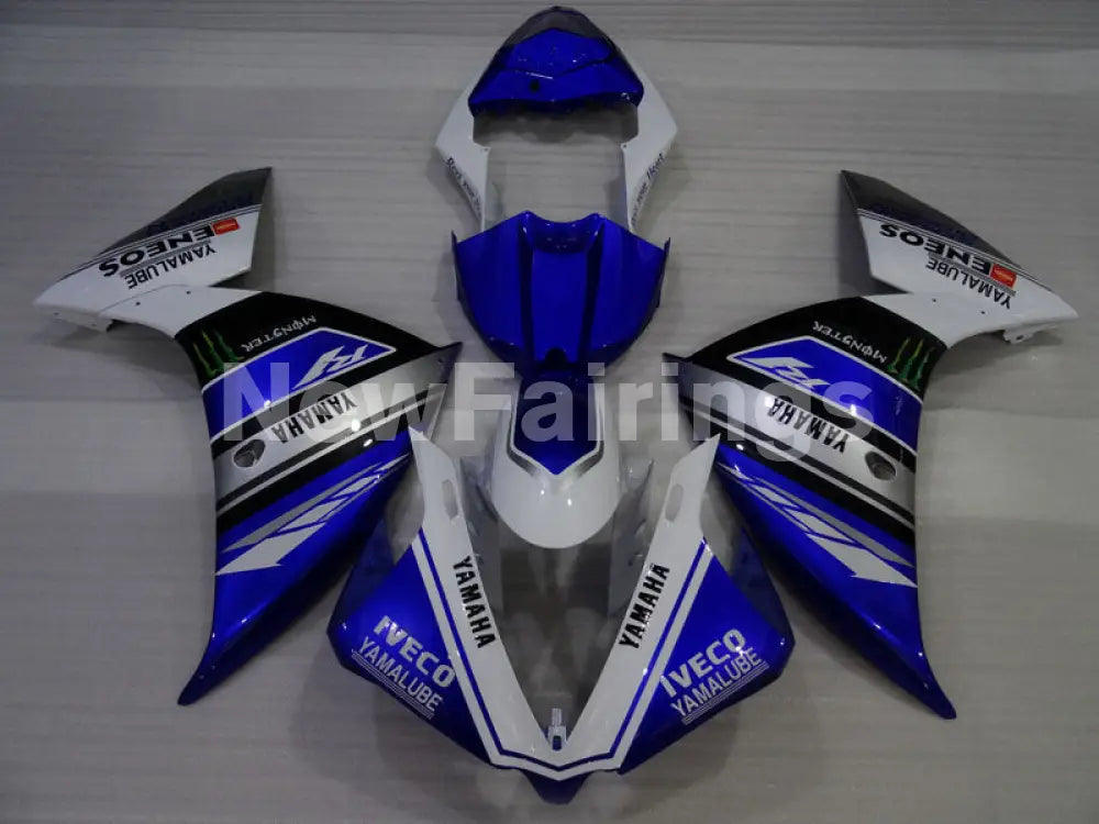 Blue White Monster - YZF-R1 09-11 Fairing Kit - Vehicles &