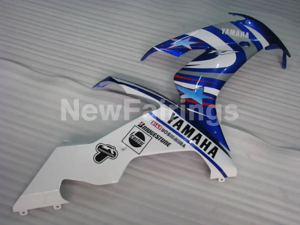 Blue and White Star - YZF-R1 04-06 Fairing Kit - Vehicles &