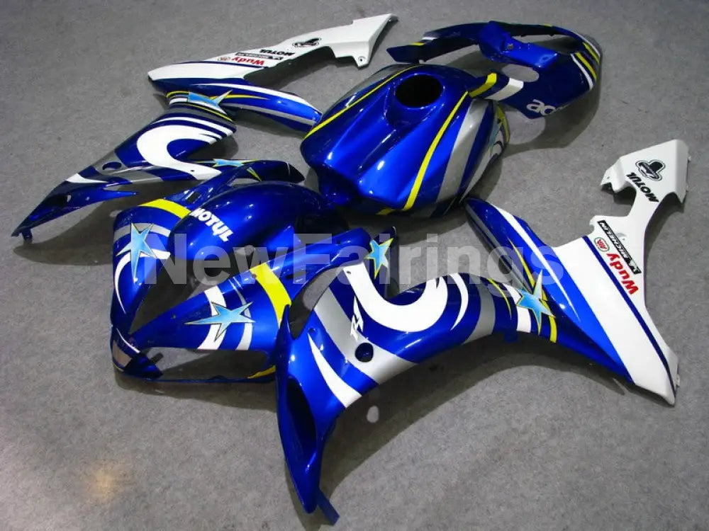 Blue White Star - YZF-R1 04-06 Fairing Kit - Vehicles &