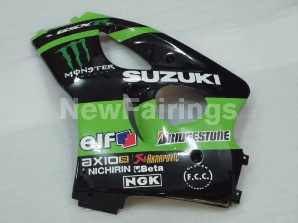 Green and Black Monster - GSX-R600 96-00 Fairing Kit -