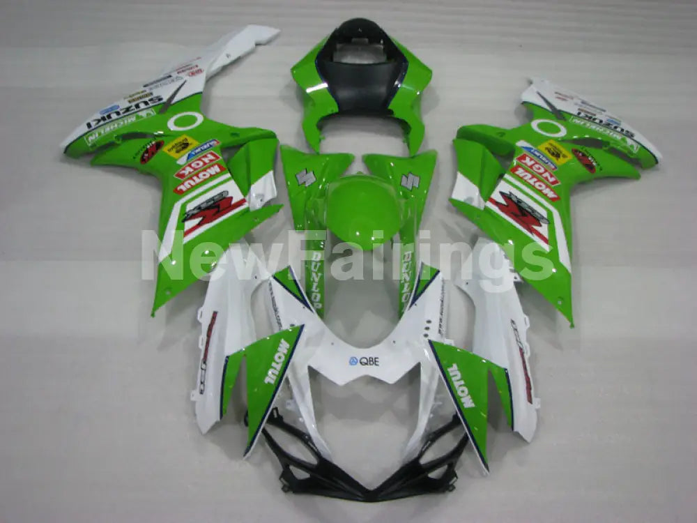 Green and White MOTUL - GSX-R600 11-24 Fairing Kit