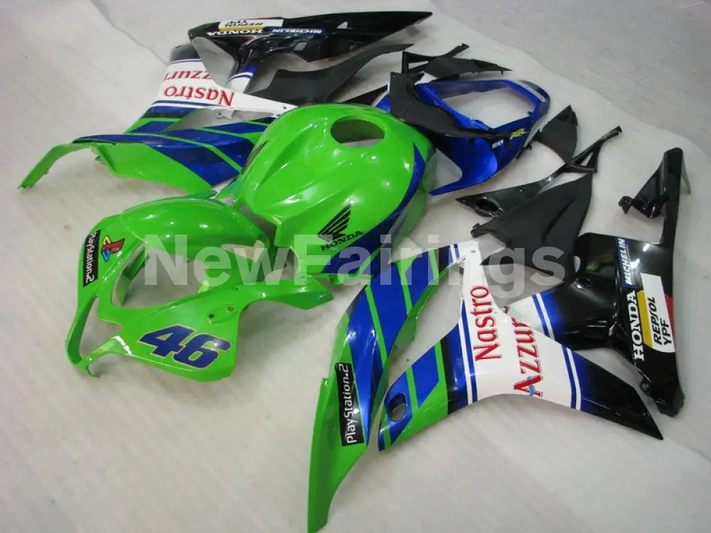 Green and Blue Nastro Azzurro - CBR600RR 07-08 Fairing Kit -