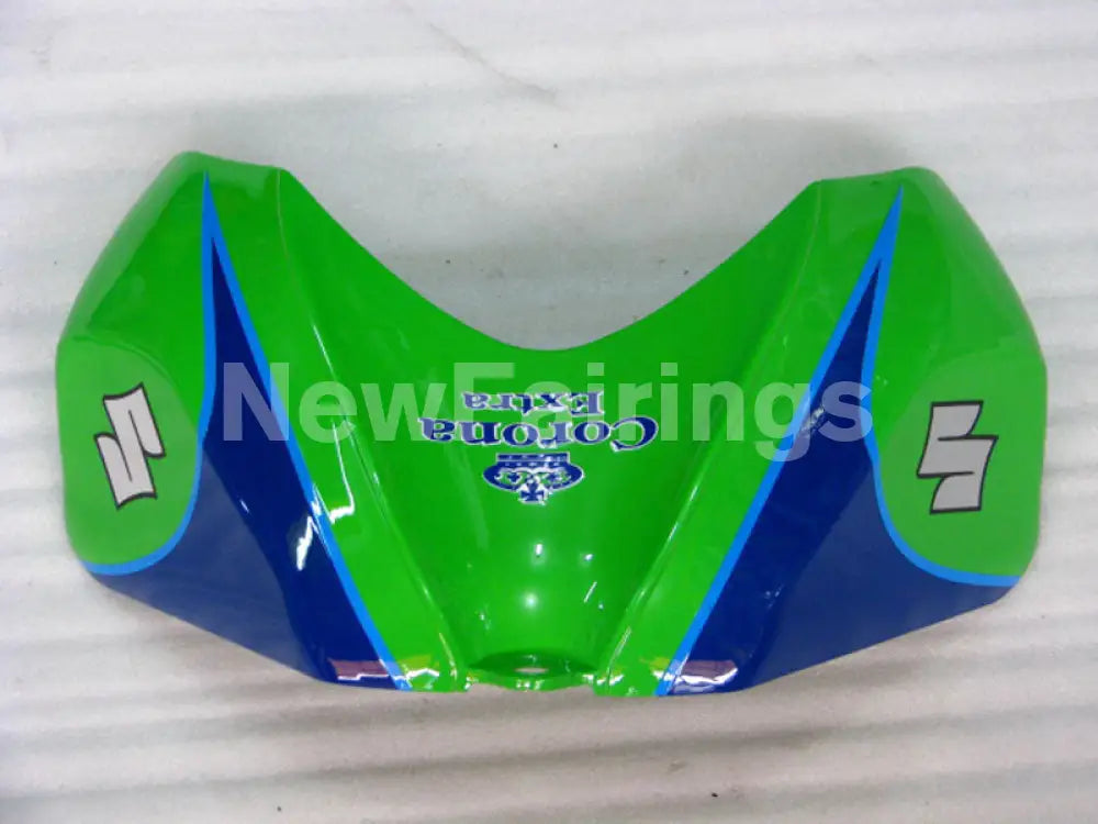 Green and White Blue Corona - GSX-R750 06-07 Fairing Kit