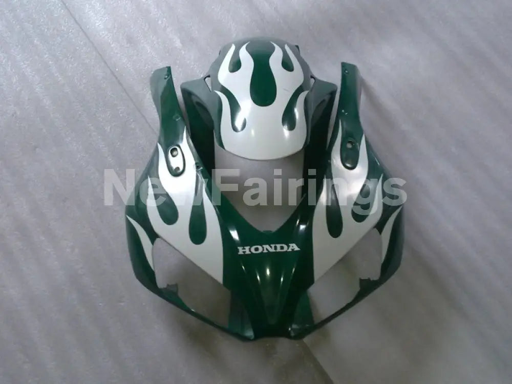 Green White Flame - CBR1000RR 06-07 Fairing Kit - Vehicles &