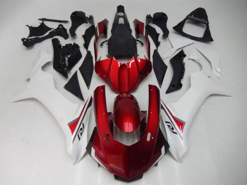 White and Red Factory Style - YZF-R1 15-19 Fairing Kit