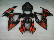 Load image into Gallery viewer, Matte Black and Orange Corona - GSX-R750 06-07 Fairing Kit