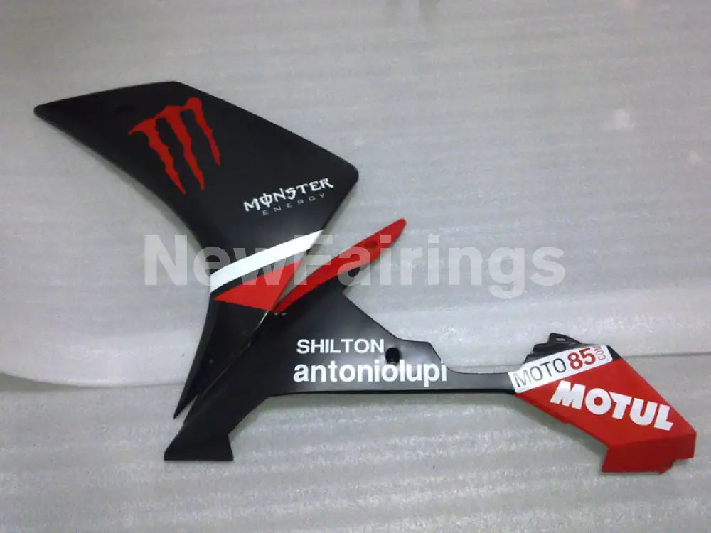 Matte Black Red Monster - YZF-R1 07-08 Fairing Kit