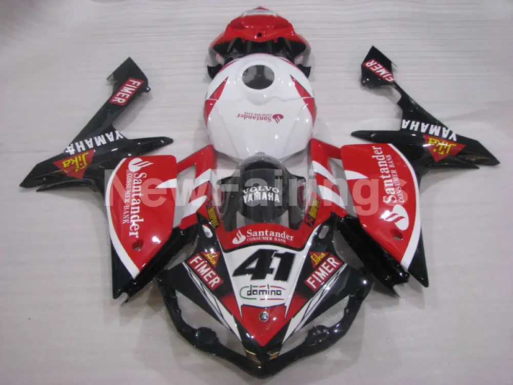 Number 41 Red Black White Santander - YZF-R1 07-08 Fairing