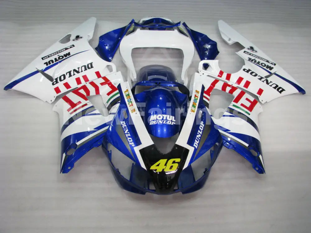 Number 46 White and Blue FIAT - YZF-R1 98-99 Fairing Kit