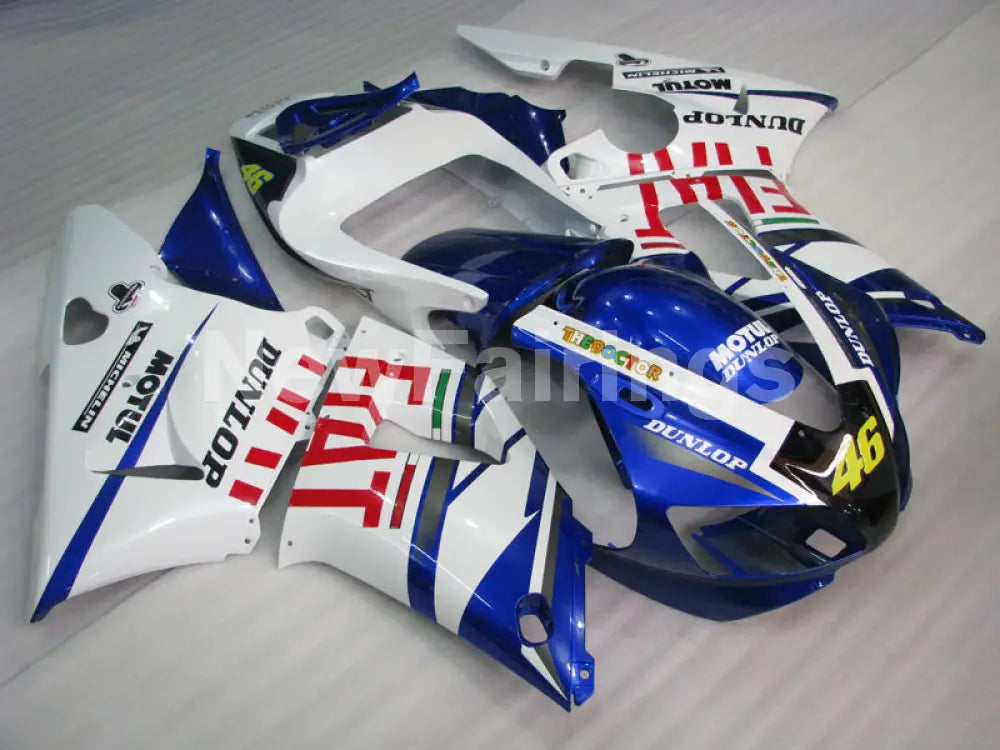 Number 46 White and Blue FIAT - YZF-R1 98-99 Fairing Kit