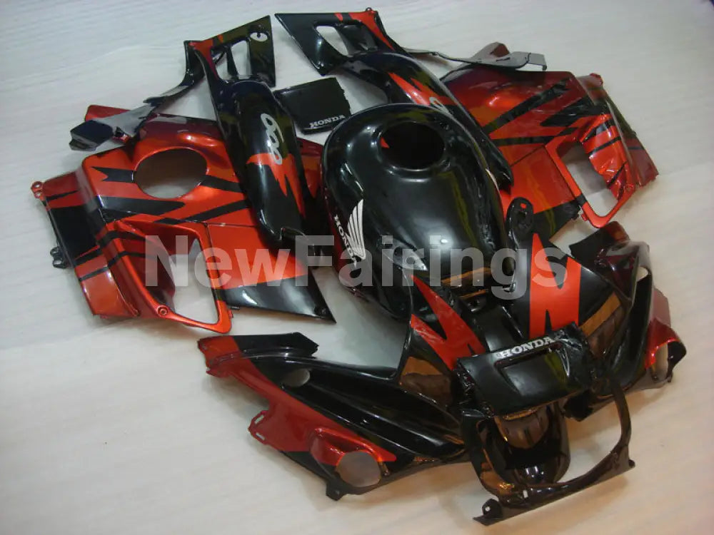 Orange and Black Factory Style - CBR600 F2 91-94 Fairing Kit