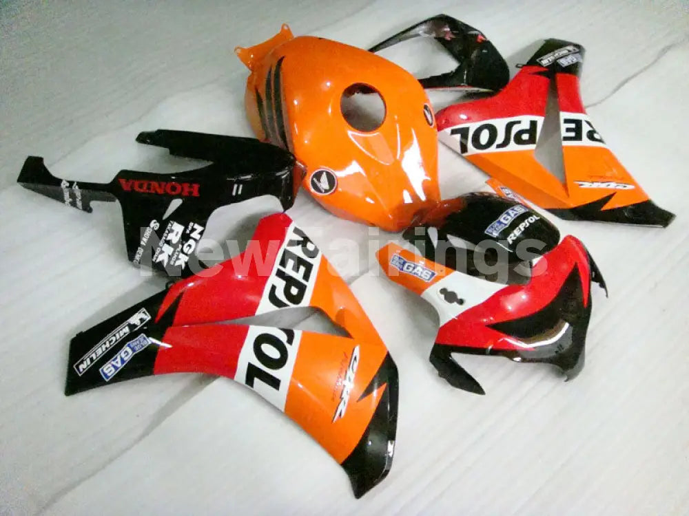 Orange and Red Black Repsol - CBR1000RR 08-11 Fairing Kit -