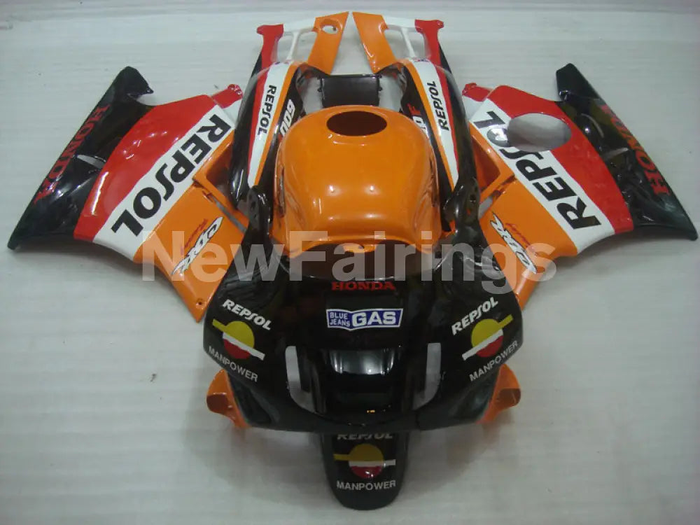 Orange and Red Black Repsol - CBR600 F2 91-94 Fairing Kit -