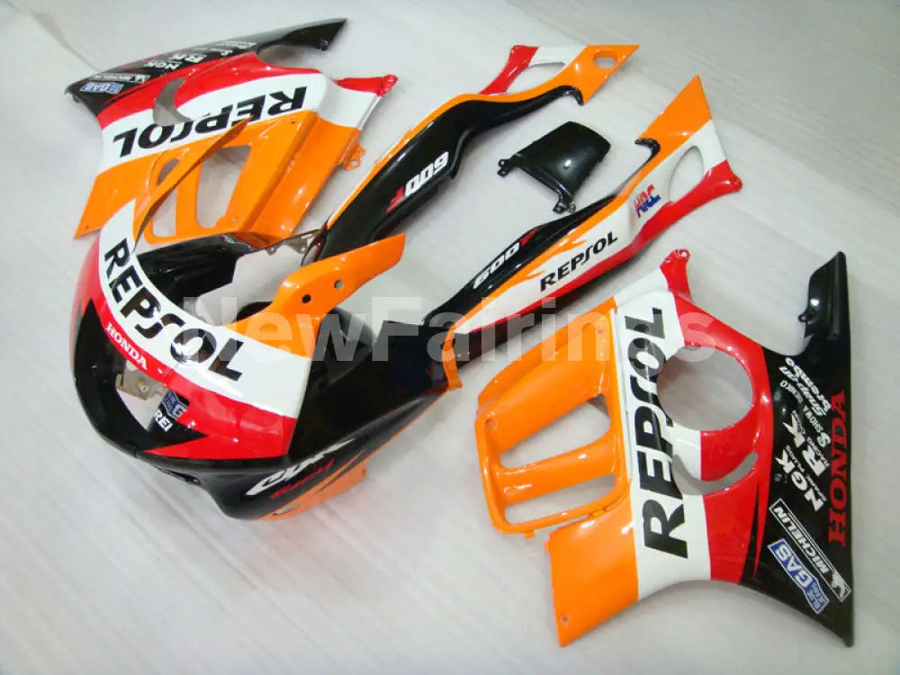 Orange and Red Black Repsol - CBR600 F3 97-98 Fairing Kit -