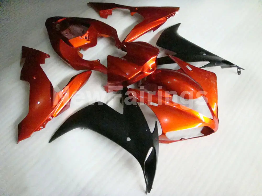 Orange and Black No decals - YZF-R1 04-06 Fairing Kit