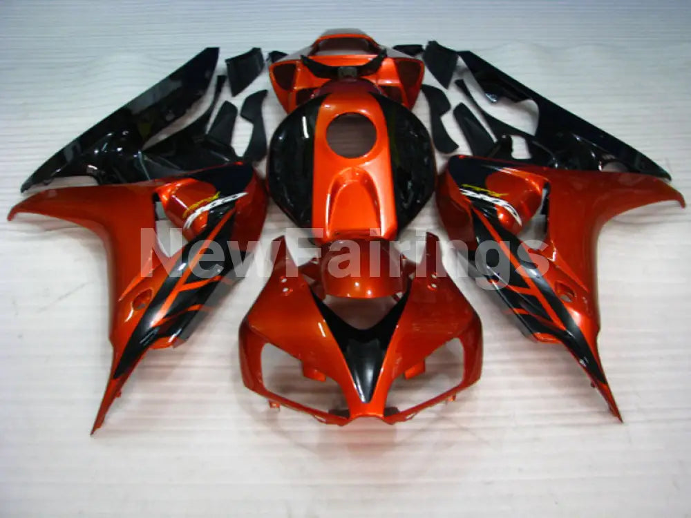 Orange and Black Factory Style - CBR1000RR 06-07 Fairing Kit