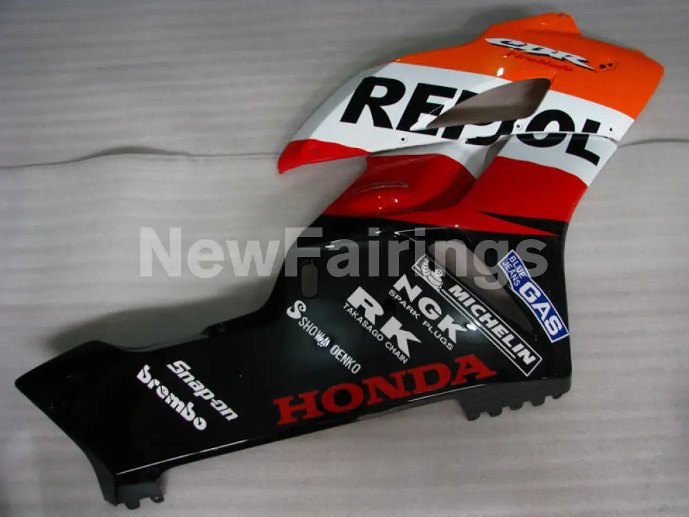 Orange Red and Black Repsol - CBR1000RR 04-05 Fairing Kit -