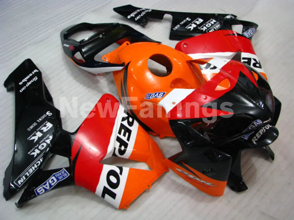 Orange and Red Black Repsol - CBR600RR 05-06 Fairing Kit -