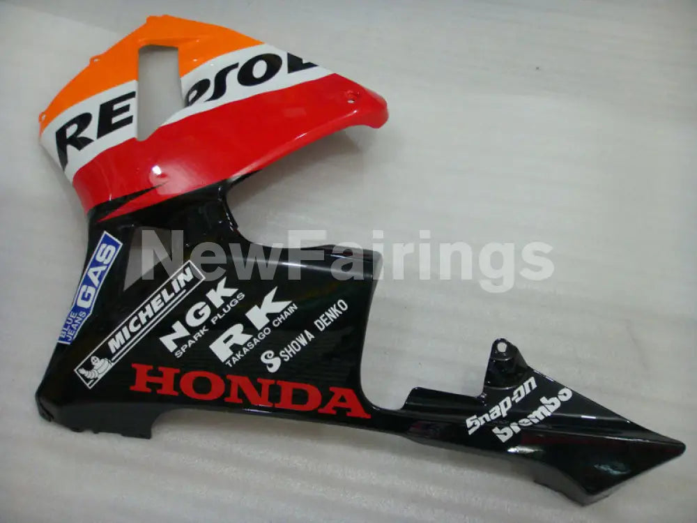 Orange Red and Black Repsol - CBR600RR 05-06 Fairing Kit -