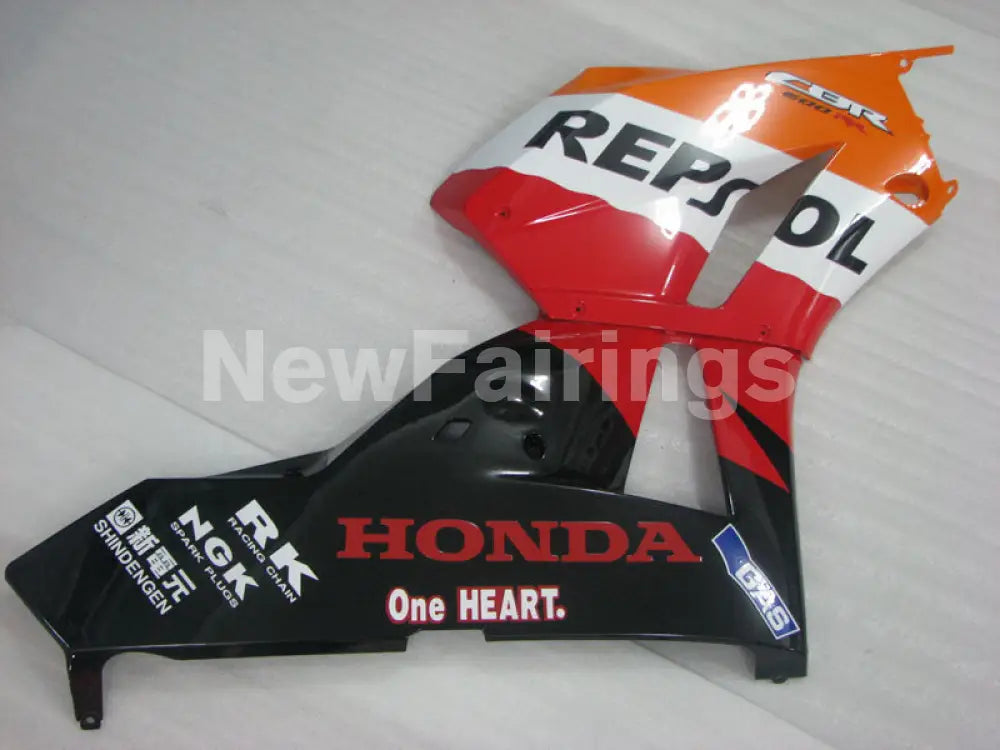 Orange Red and Black Repsol - CBR600RR 13-23 Fairing Kit -