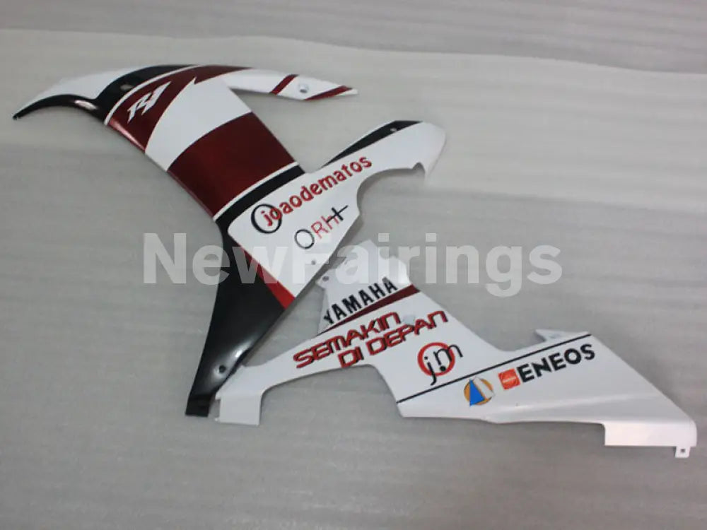 White and Wine Red joaodematos - YZF-R1 02-03 Fairing Kit