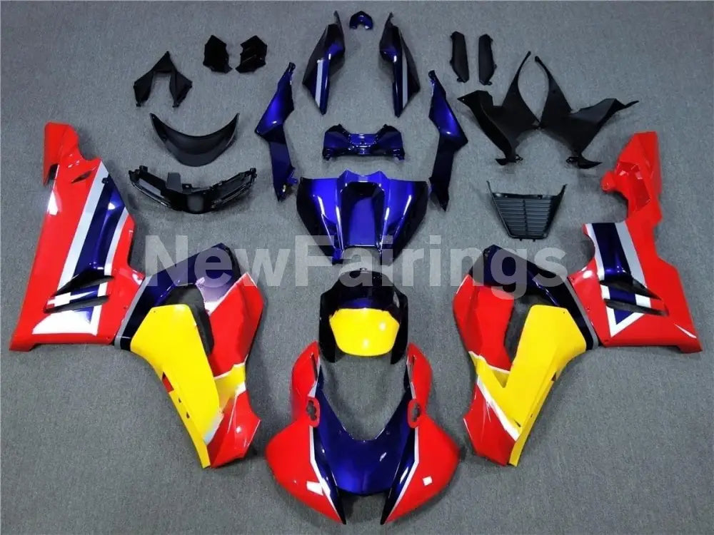 Red and Blue Yellow Factory Style - CBR1000RR 20-24 Fairing