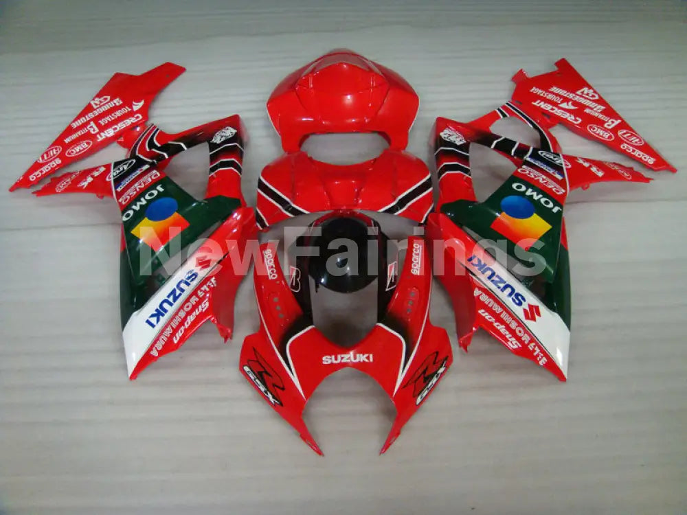 Red and Green Black Yoshimura - GSX - R1000 07 - 08 Fairing