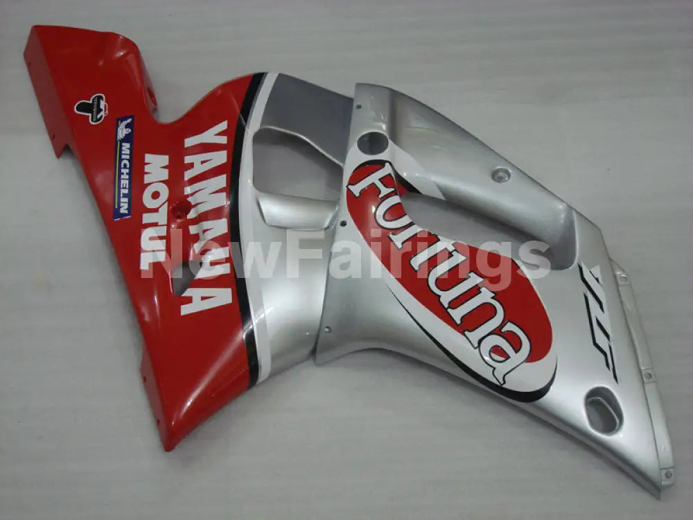 Red and Silver Fortuna - YZF-R6 98-02 Fairing Kit Vehicles & Parts > Vehicle Parts & Accessories > Motor Vehicle Parts