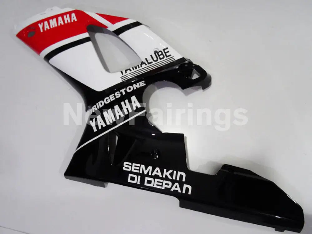 Red and White Black Bridgestone - YZF-R1 00-01 Fairing Kit