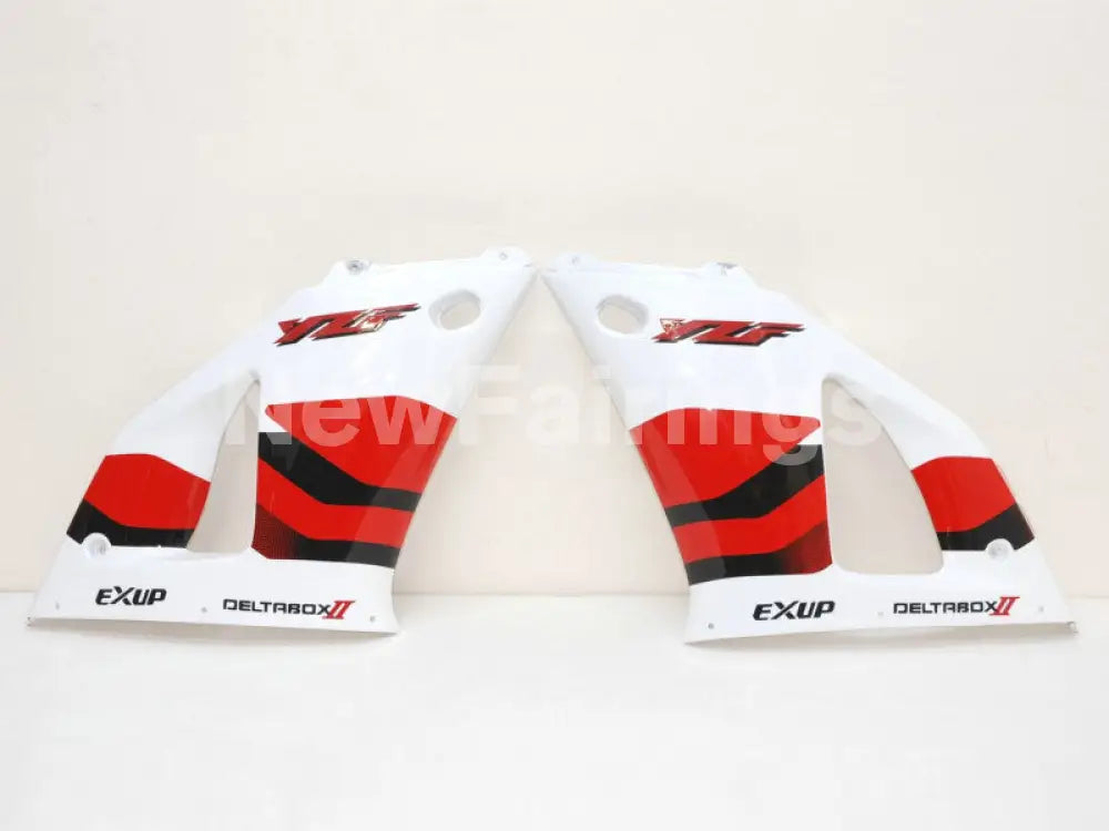 Red and White Black Factory Style - YZF-R1 98-99 Fairing