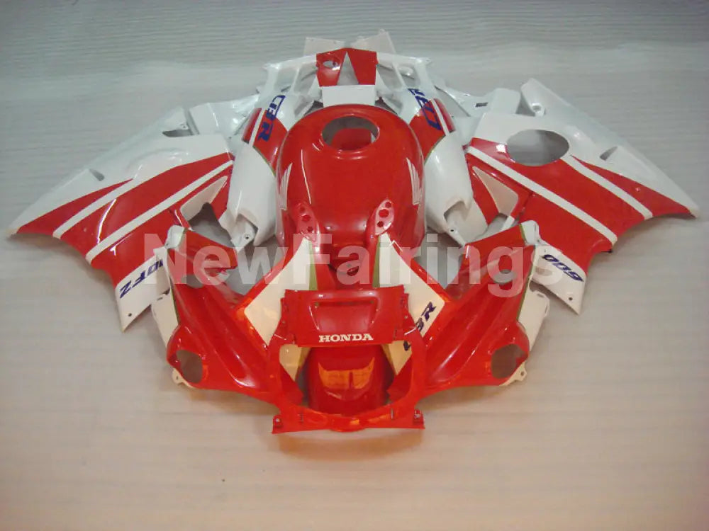 Red and White Factory Style - CBR600 F2 91-94 Fairing Kit -