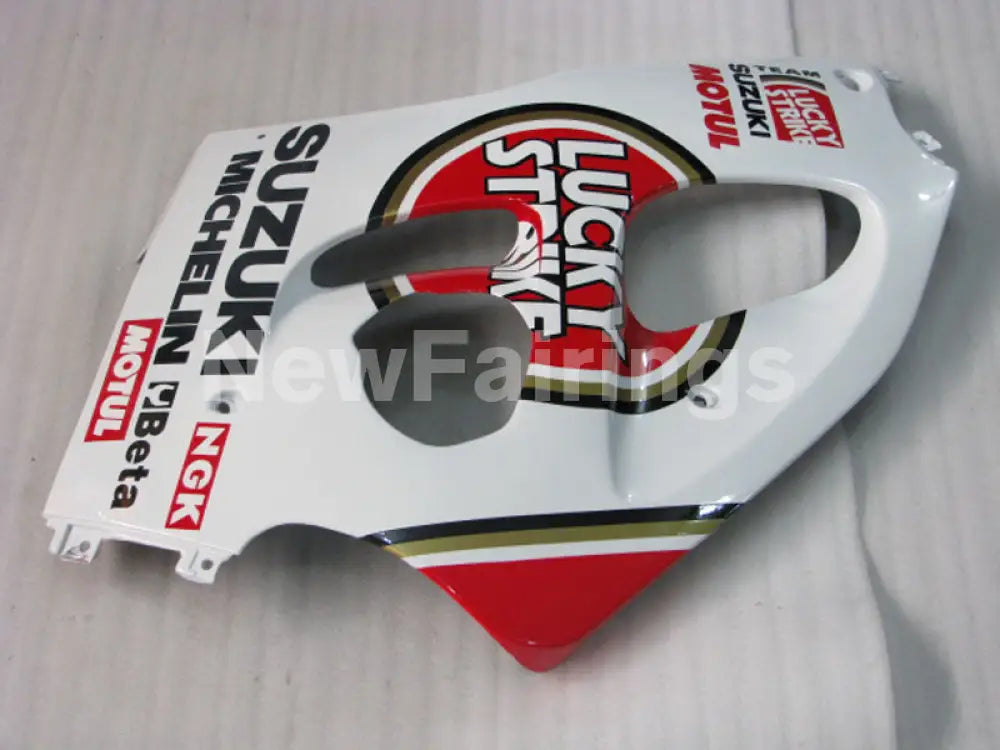 Red and White Lucky Strike - GSX-R750 96-99 Fairing Kit