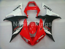 Load image into Gallery viewer, Red and White Matte Black Factory Style - YZF-R1 02-03