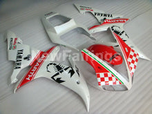 Load image into Gallery viewer, Red and White Scorpion - YZF-R1 02-03 Fairing Kit