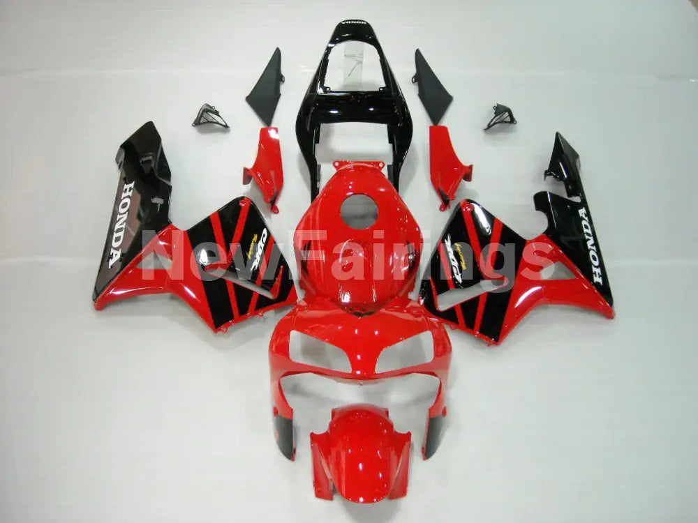 Red and Black Factory Style - CBR600RR 03-04 Fairing Kit -