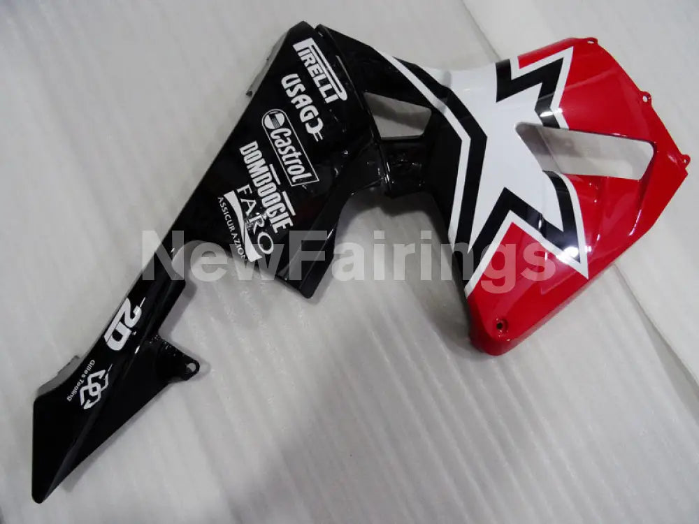 Red and Black Star - CBR600RR 03-04 Fairing Kit - Vehicles &