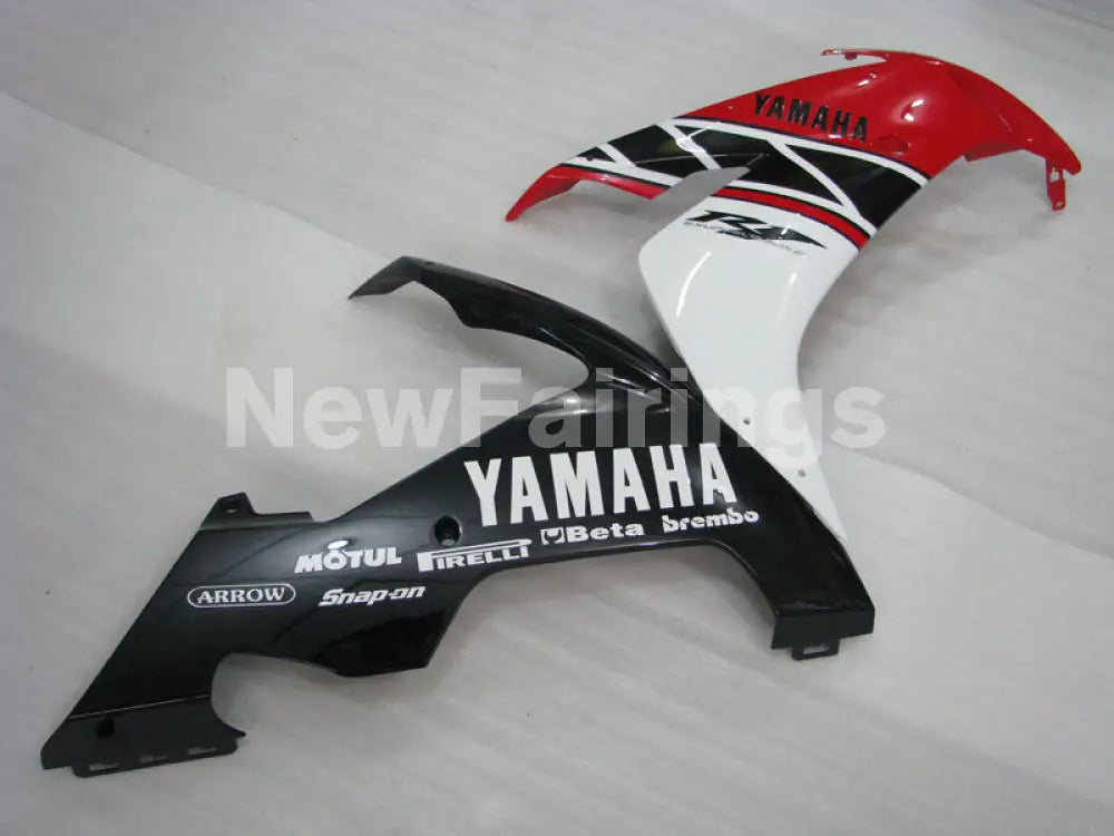 Red Black White Factory Style - YZF-R1 04-06 Fairing Kit