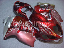 Load image into Gallery viewer, Red and Silver Flame - GSX1300R Hayabusa 99-07 Fairing Kit